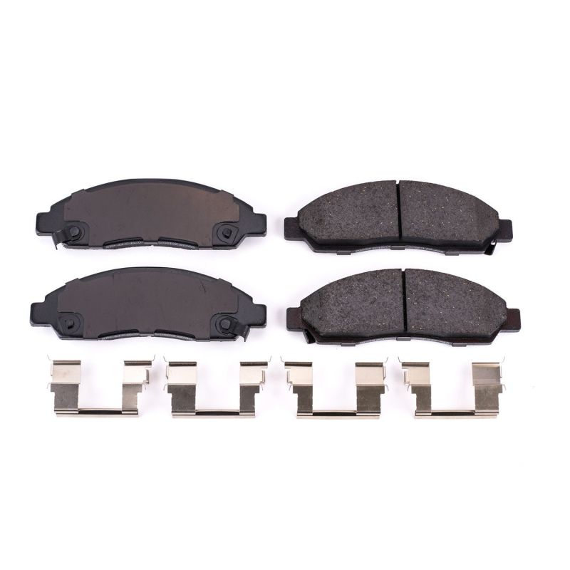 Power Stop 04-08 Chevrolet Colorado Front Z17 Evolution Ceramic Brake Pads w/Hardware Brake Pads - OE PowerStop