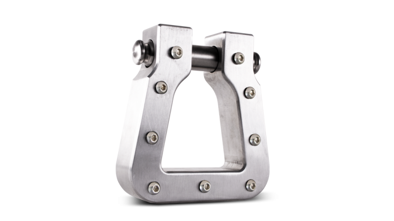 Body Armor 4x4 Mega D-Ring Machined Silver Single Tow Hooks Body Armor 4x4