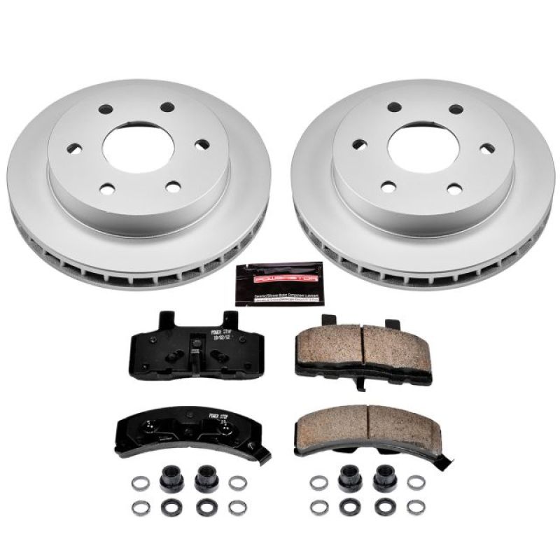 Power Stop 99-00 Cadillac Escalade Front Z17 Evolution Geomet Coated Brake Kit Brake Kits - Performance Blank PowerStop