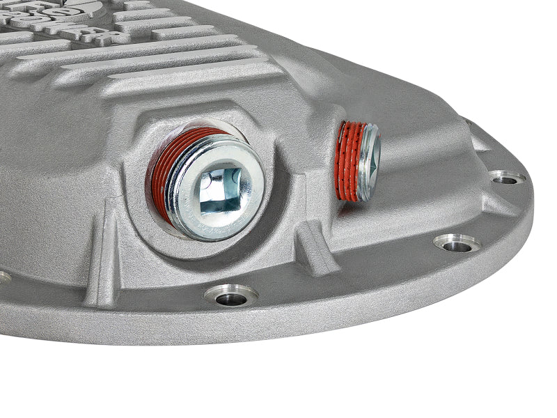 aFe Power Street Series Front Differential Cover Raw w/ Machined Fins 13-18 RAM V8 5.7/6.4L Diff Covers aFe