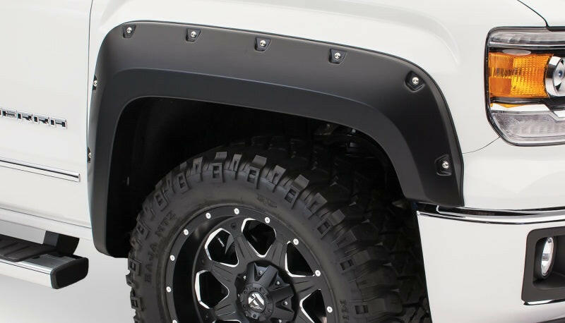 Bushwacker 16-18 GMC Sierra 1500 Pocket Style Flares 4pc - Black Fender Flares Bushwacker