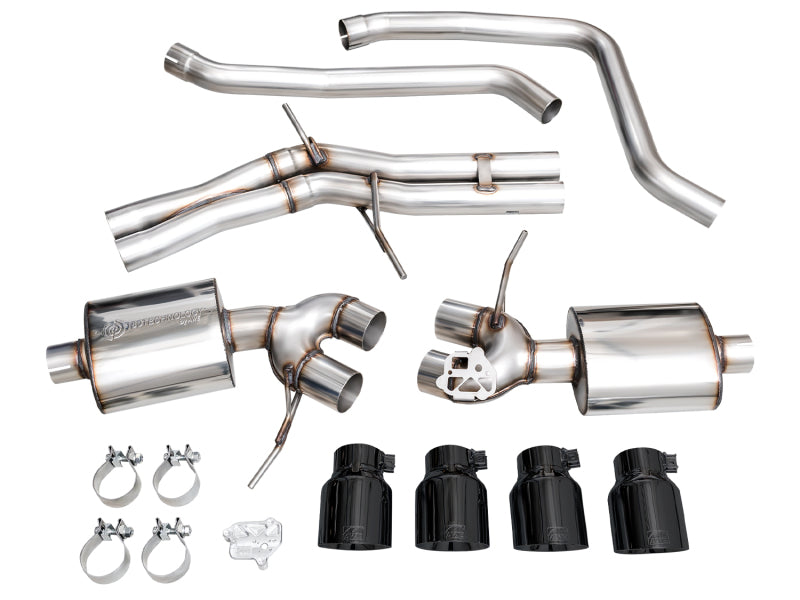 AWE Tuning 2022+ Porsche Macan 2.9TT Touring Edition Cat-Back Exhaust w/ Diamond Black Tips Catback AWE Tuning