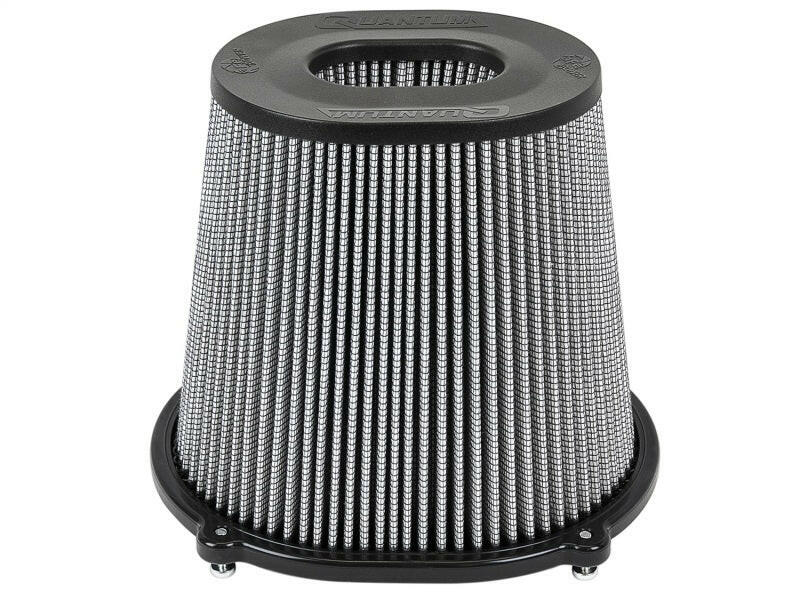 aFe Quantum Pro DRY S Air Filter Inverted Top - 5in Flange x 8in Height - Dry PDS Cold Air Intakes aFe
