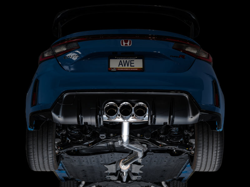 AWE Tuning 2023 Honda Civic Type R FL5 Track Edition Exhaust w/ Triple Chrome Silver Tips Catback AWE Tuning