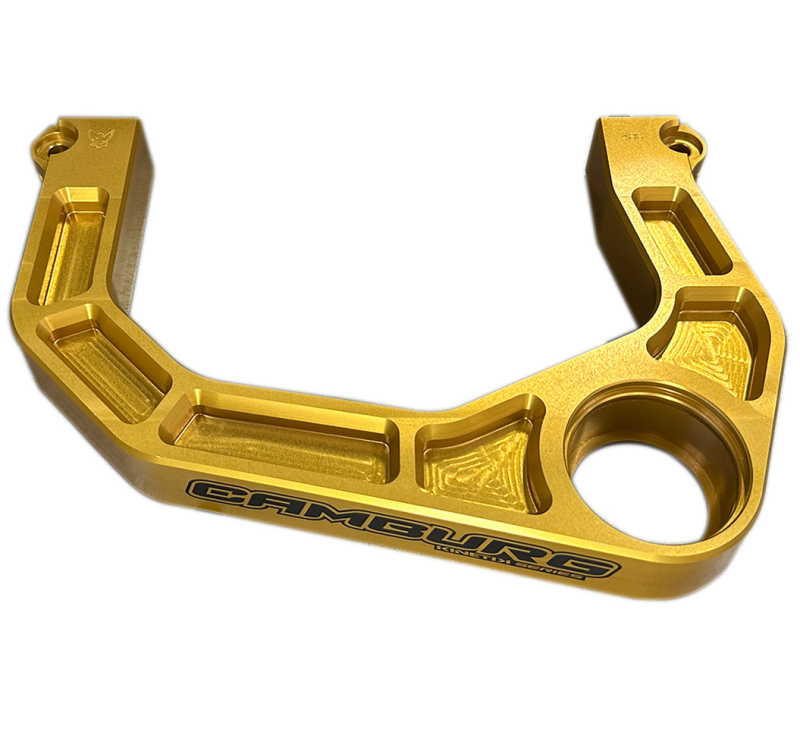 Camburg Toyota Tacoma 05-23 / 4-Runner 03-23 / FJ 07-14 KINETIK V2 Billet Uniball Upper Arms (Gold) Suspension Arms & Components Camburg