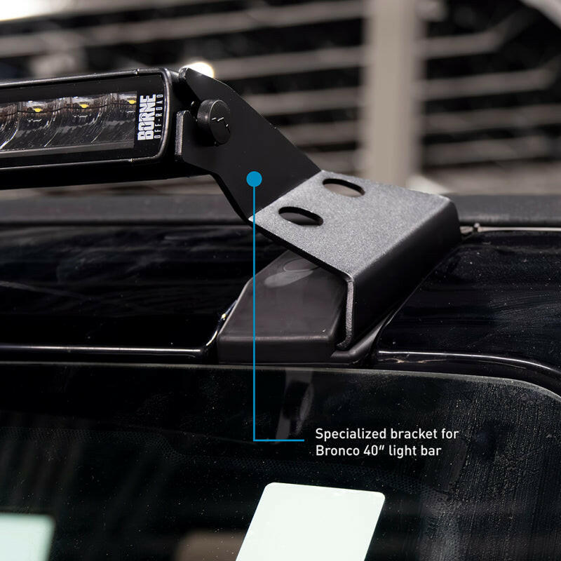 Borne Off-Road 21+ Direct Fit Bronco Light Bar 40in Light Bars & Cubes Borne Off-Road