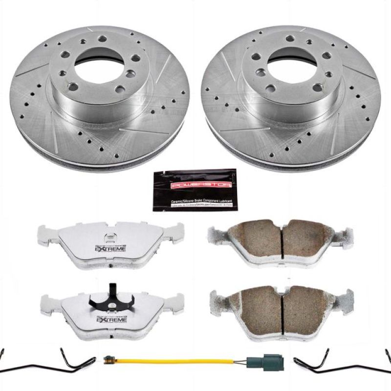 Power Stop 87-89 BMW 735i Front Z26 Street Warrior Brake Kit Brake Kits - Performance D&S PowerStop