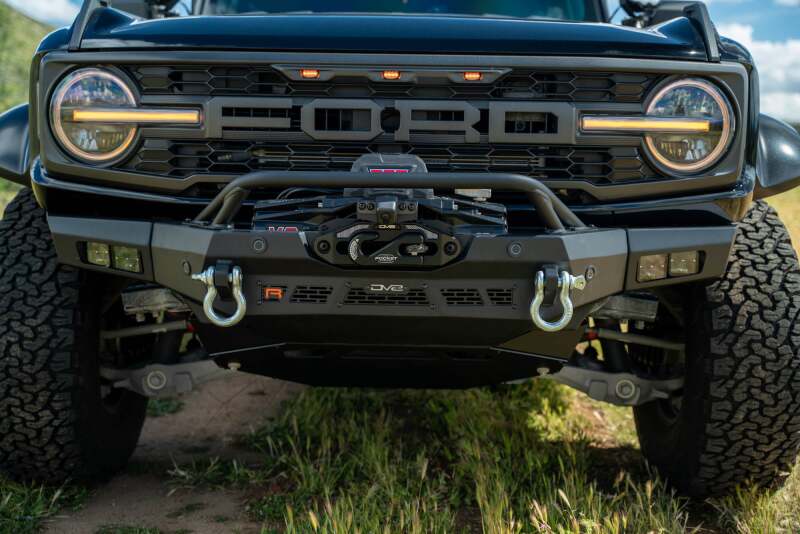 DV8 Offroad 2022+ Ford Bronco Raptor Spec Series Winch Front Bumper Bumpers - Steel DV8 Offroad