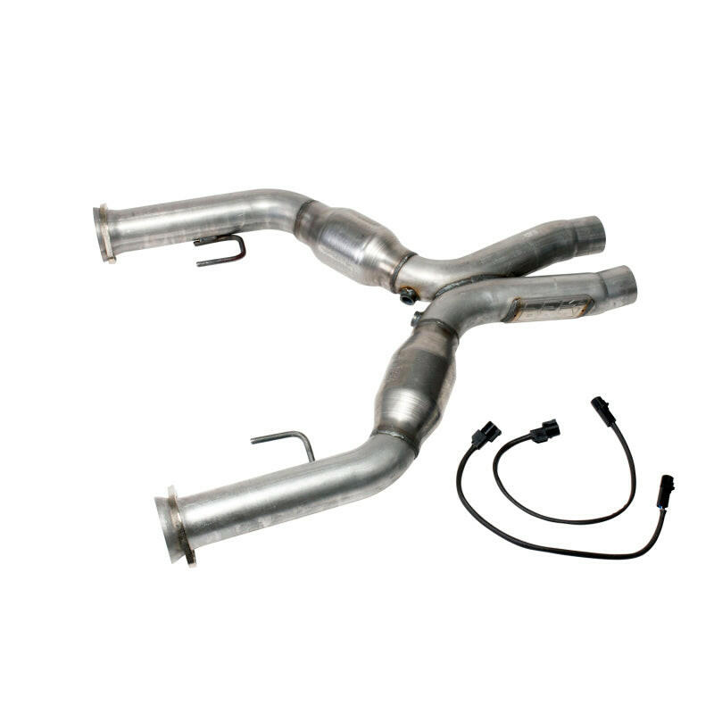 BBK 05-10 Mustang 4.6 Short Mid X Pipe With Catalytic Converters 2-3/4 For BBK Long Tube Headers X Pipes BBK