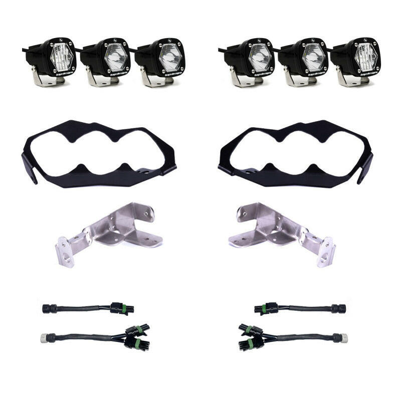Baja Designs 2024+ Can-Am Maverick R S1 Headlight Kit Light Bars & Cubes Baja Designs