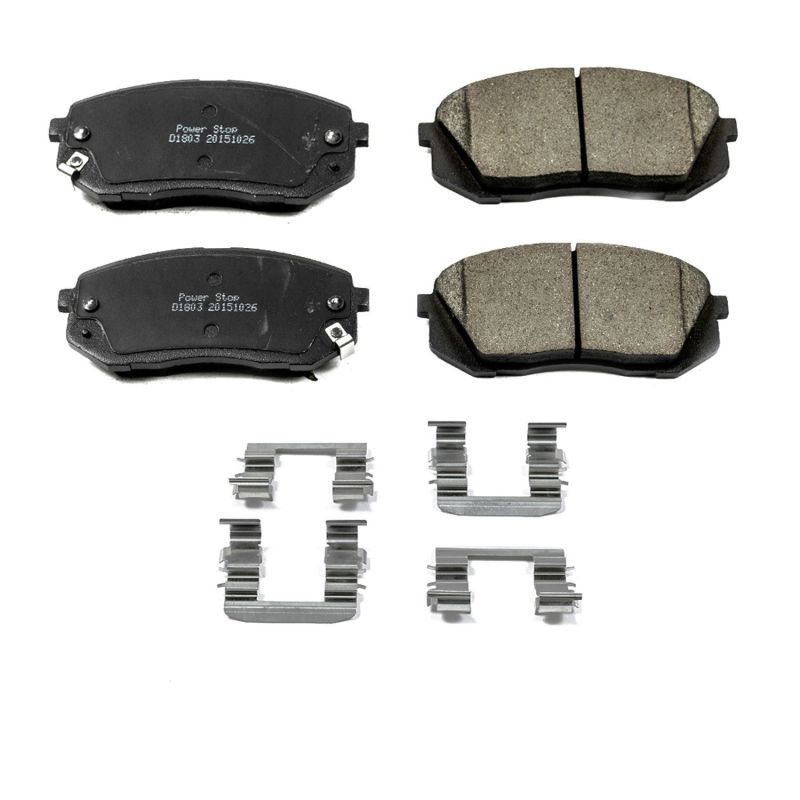 Power Stop 15-16 Hyundai Sonata Front Z17 Evolution Ceramic Brake Pads w/Hardware Brake Pads - OE PowerStop