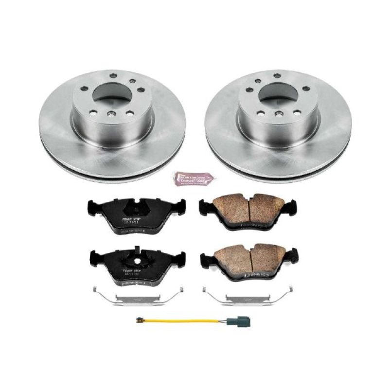 Power Stop 1989 BMW 525i Front Autospecialty Brake Kit Brake Kits - OE PowerStop