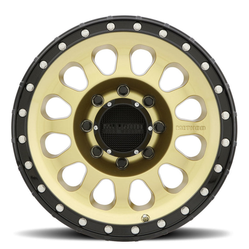 Method MR315 17x8.5 +25mm Offset 8x6.5 130.81mm CB Gold/Black Street Loc Wheel Wheels - Cast Method Wheels
