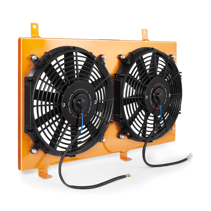 Mishimoto 04-08 Mazda RX8 Aluminum Fan Shroud Gold Fans & Shrouds Mishimoto