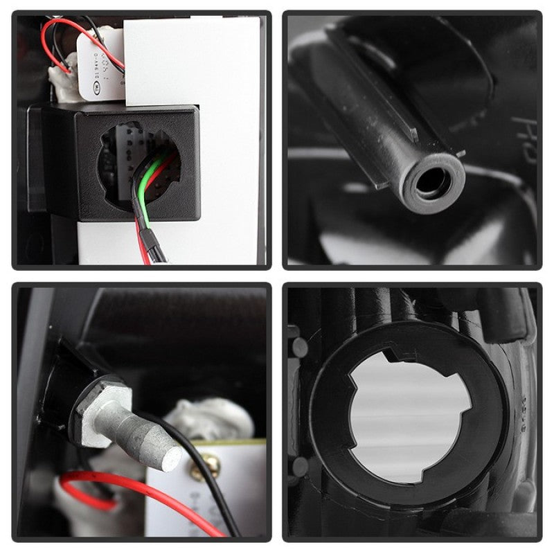 Spyder Ford F150 side 97-03/F250 Super Duty 99-07 LED Tail Lights Blk Smke ALT-YD-FF15097-LED-BSM Tail Lights SPYDER