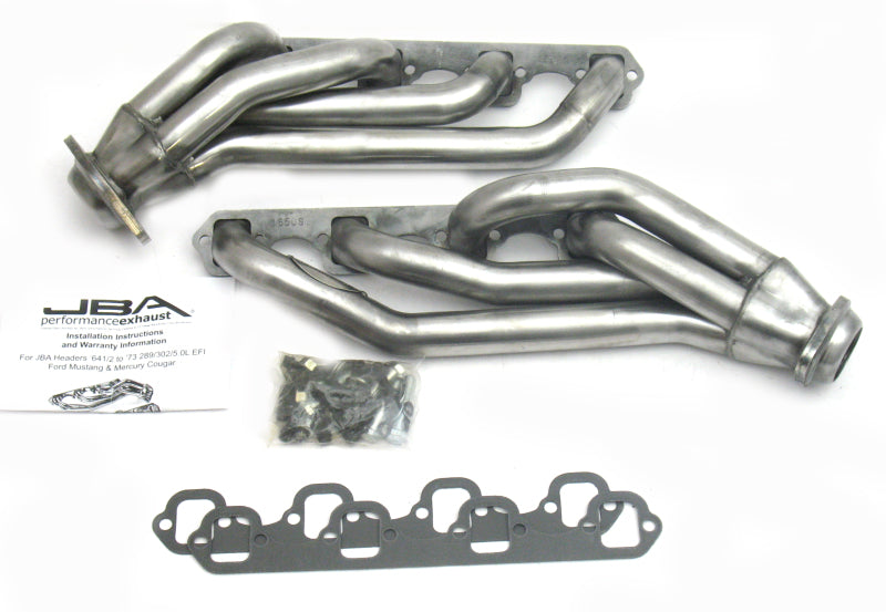 JBA 65-73 Ford Mustang 260-302 SBF 1-5/8in Primary Raw 409SS Mid Length Header Headers & Manifolds JBA