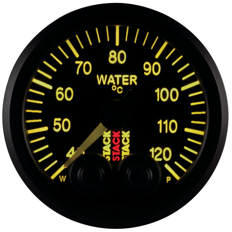 Autometer Stack 52mm 40-120 Deg C 1/8in NPTF Male Pro-Control Water Temp Gauge - Black Gauges AutoMeter