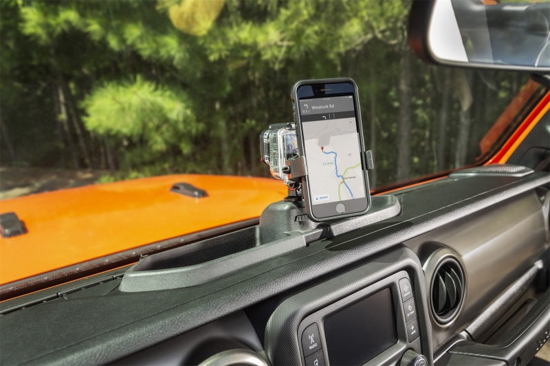 Rugged Ridge Dash Multi-Mount w/Phone Holder 18-20 Jeep JL/JT Dash & Interior Trim Rugged Ridge