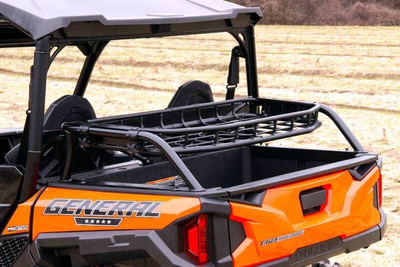 Seizmik 16-23 Polaris General Dump Bed Rack - Black Cargo Organization Seizmik