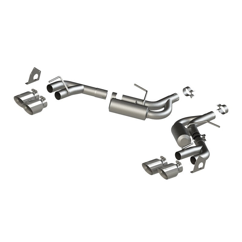MBRP 16-19 Chevrolet Camaro V6 2.5in T304 NPP Dual Axle Back Exhaust w/ 4in Quad Dual Wall Tips Axle Back MBRP