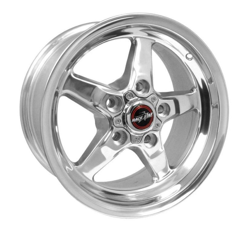 Race Star 92 Drag Star 15x8.00 5x4.50bc 5.25bs Direct Drill Polished Wheel Wheels - Cast Race Star