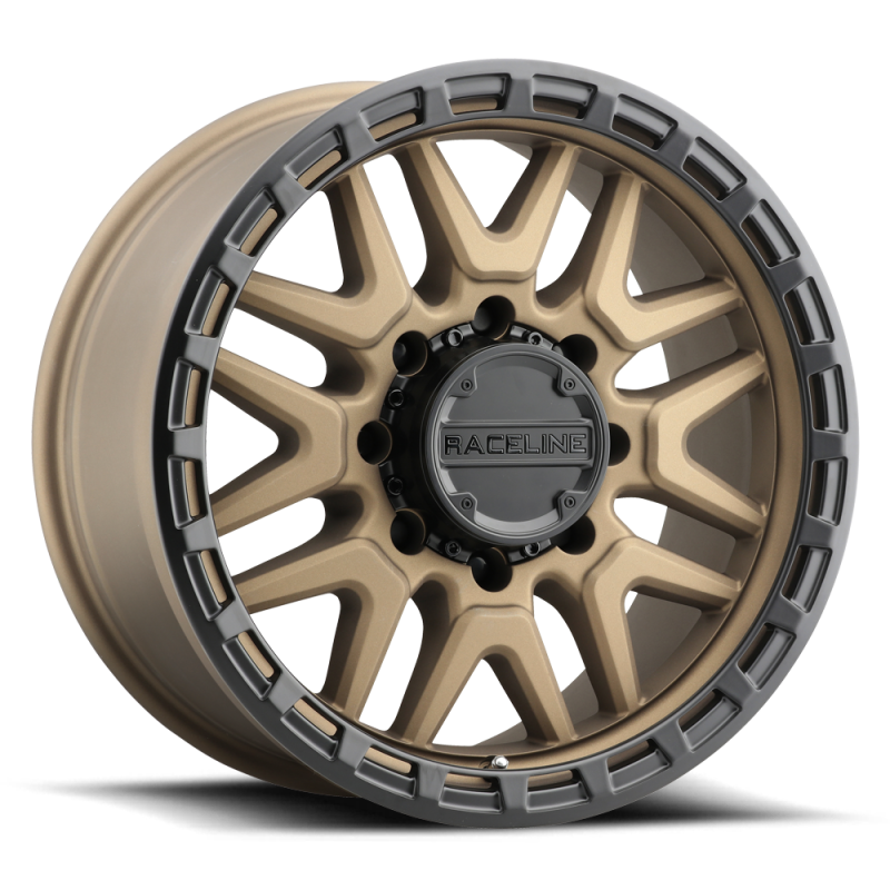 Raceline 953BZ Krank 18x9in / 8x165.1 BP / -12mm Offset / 125.2mm Bore - Bronze Wheel Wheels - Cast Raceline