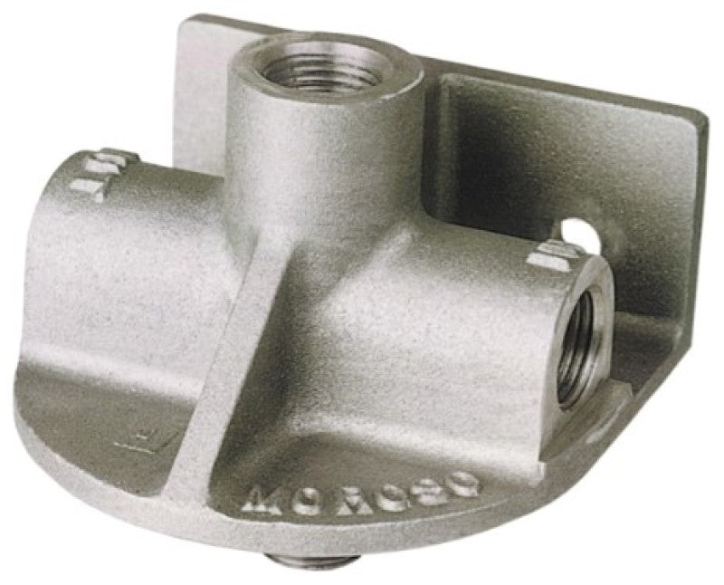Moroso Ford/Chrysler V8 Oil Filter Adapter - Remote Mount - 3/4in-16 Thread Fittings Moroso