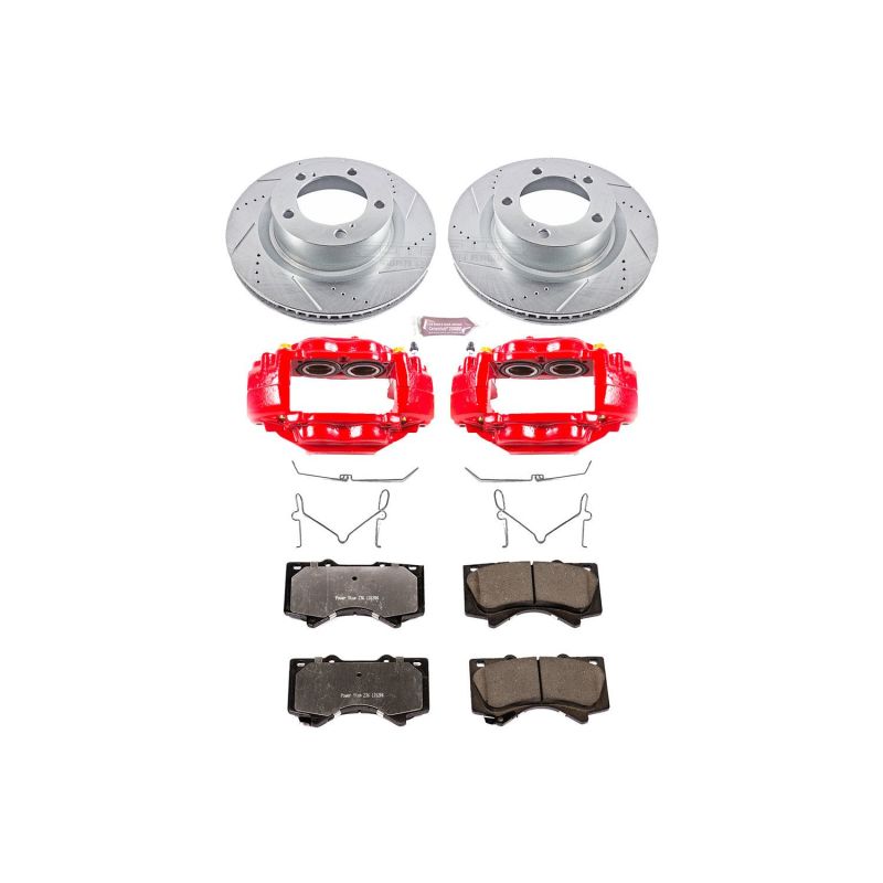 Power Stop 07-15 Toyota Tundra Front Z36 Truck & Tow Kit w/Cals Brake Calipers - Perf PowerStop