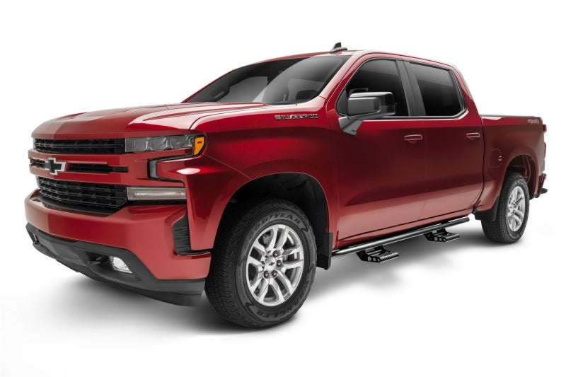 N-Fab RKR Step System 2019 Chevy/GMC 1500 Crew Cab - Cab Length - Tex. Black - 1.75in Body Armor & Rock Rails N-Fab