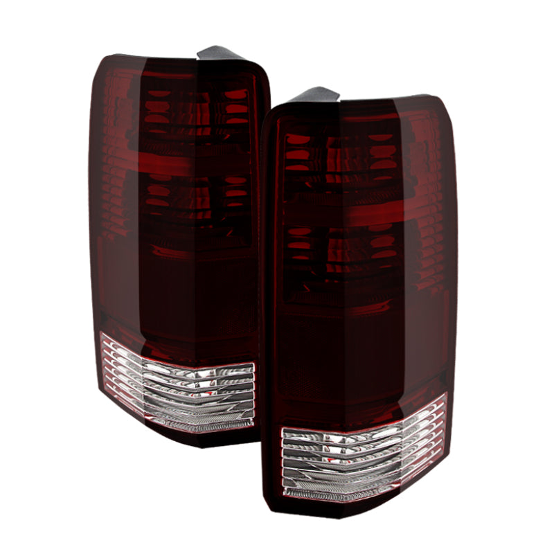 xTune Dodge Nitro 07-11 OEM Style Tail Lights Red Smoked ALT-JH-DNIT07-OE-RSM Tail Lights SPYDER