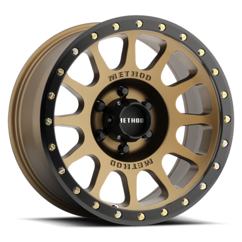 Method MR305 NV 17x8.5 25mm Offset 6x135 94mm CB Method Bronze - Matte Black Wheels - Cast Method Wheels