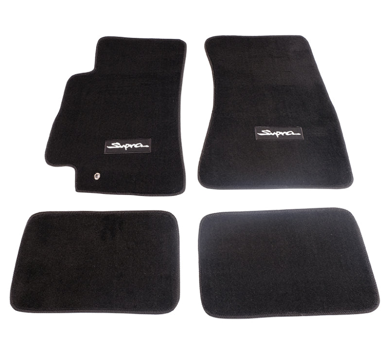 NRG Floor Mats - 96-02 Toyota Supra (Supra Logo) - 4pc. Floor Mats Carpeted NRG