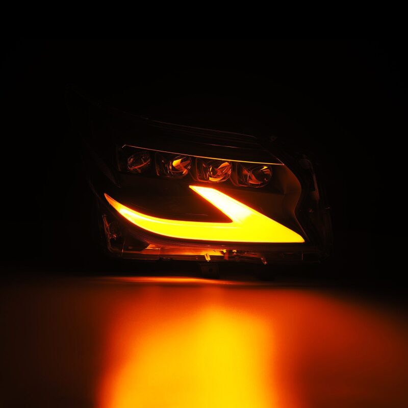 AlphaRex 14-19 Lexus GX 460 NOVA LED Projector Headlights Plank Style Black w/Activ Light/Seq Signal Headlights AlphaRex