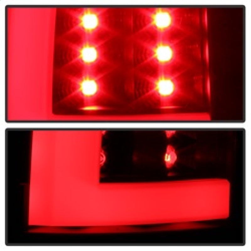 Spyder 00-06 GMC Yukon/Yukon XL V2 Light Bar LED Tail Lights - Black (ALT-YD-CD00V2-LBLED-BK) Tail Lights SPYDER