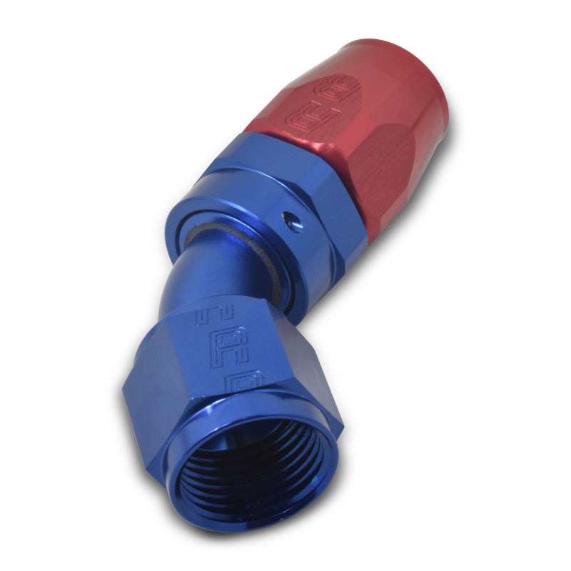 Russell Performance -20 AN Red/Blue 45 Degree Full Flow Hose End Fittings Russell