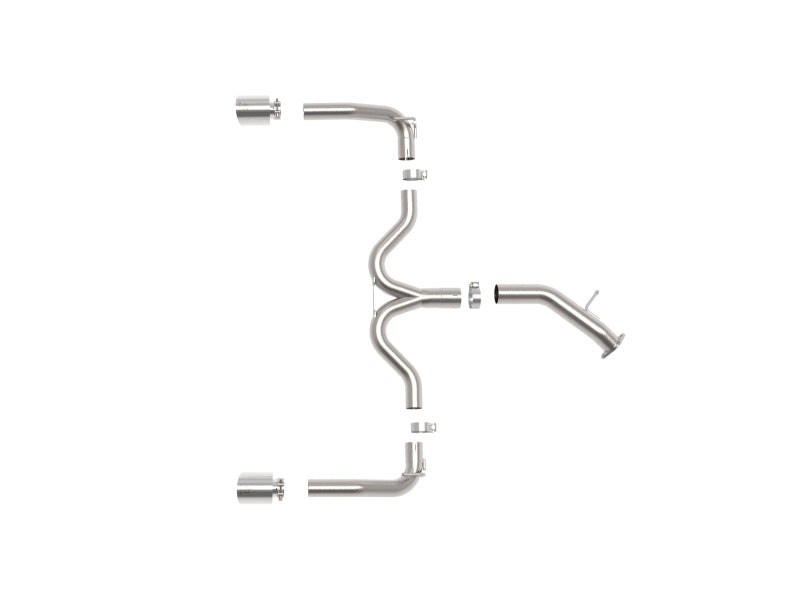 aFe Takeda 20-21 Kia Forte GT 1.6L (t) 3in to 2.5in SS Axle-Back Exhaust System w/ Polished Tips Axle Back aFe