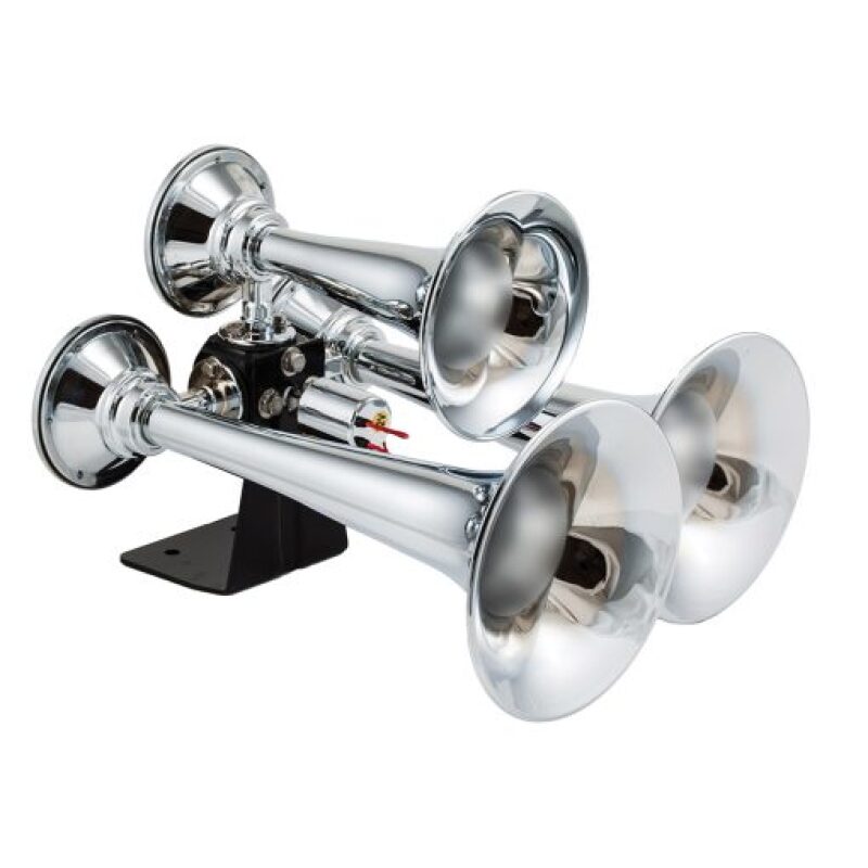 Kleinn Chrome Triple Horn/ 13.5In/11.75In/8.5In- Chrome-Plated High Impact ABS Horns Kleinn Air Horns