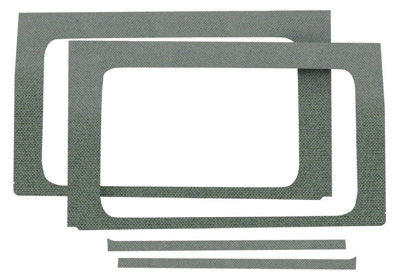 DEI 18-23 Jeep Wrangler JL 4-Door Boom Mat Rear Side Window Trim - 4 Piece - Gray Hard Top Accessories DEI
