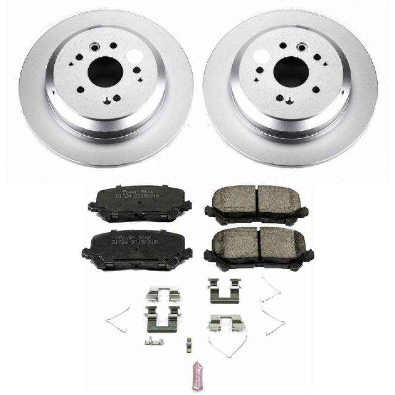 Power Stop 14-16 Acura MDX Rear Z17 Evolution Geomet Coated Brake Kit Brake Kits - Performance Blank PowerStop