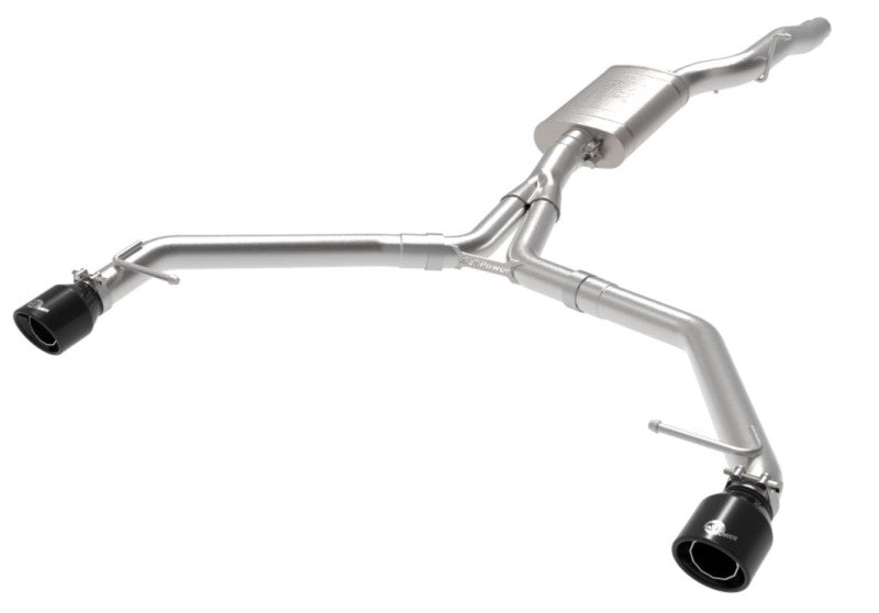 aFe MACH Force-Xp 13-16 Audi Allroad L4 SS Axle-Back Exhaust w/ Black Tips Axle Back aFe