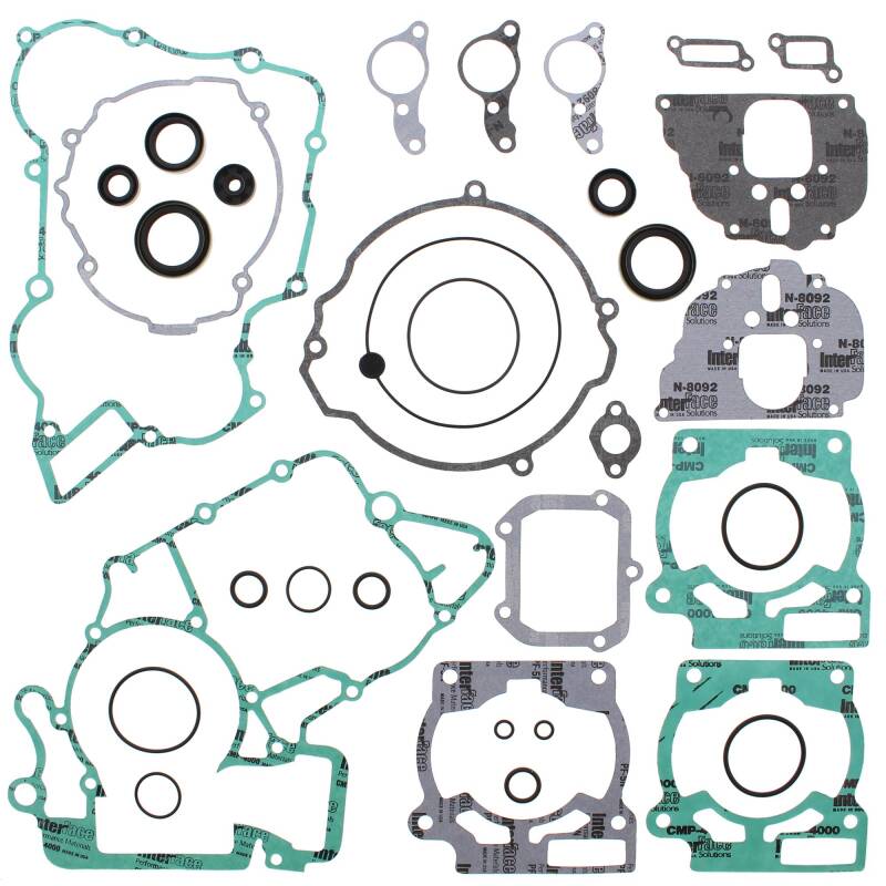 Vertex Gaskets 14-15 Husqvarna TC 125 Complete Gasket Kit w/ Oil Seals Engine Hardware Vertex Pistons