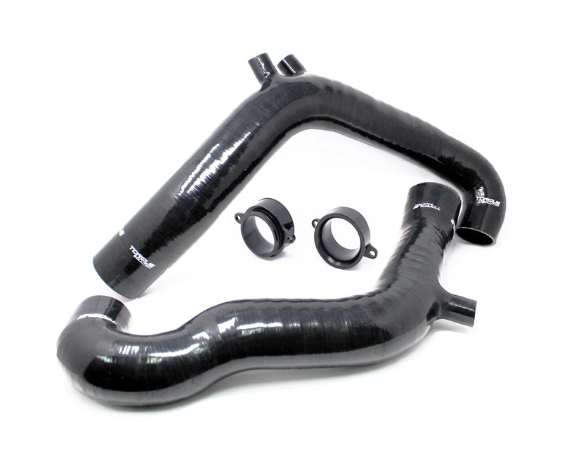 Torque Solution Turbo Inlet Hose Black - 10-12 Porsche 997.2 Turbo / Turbo S Hoses Torque Solution