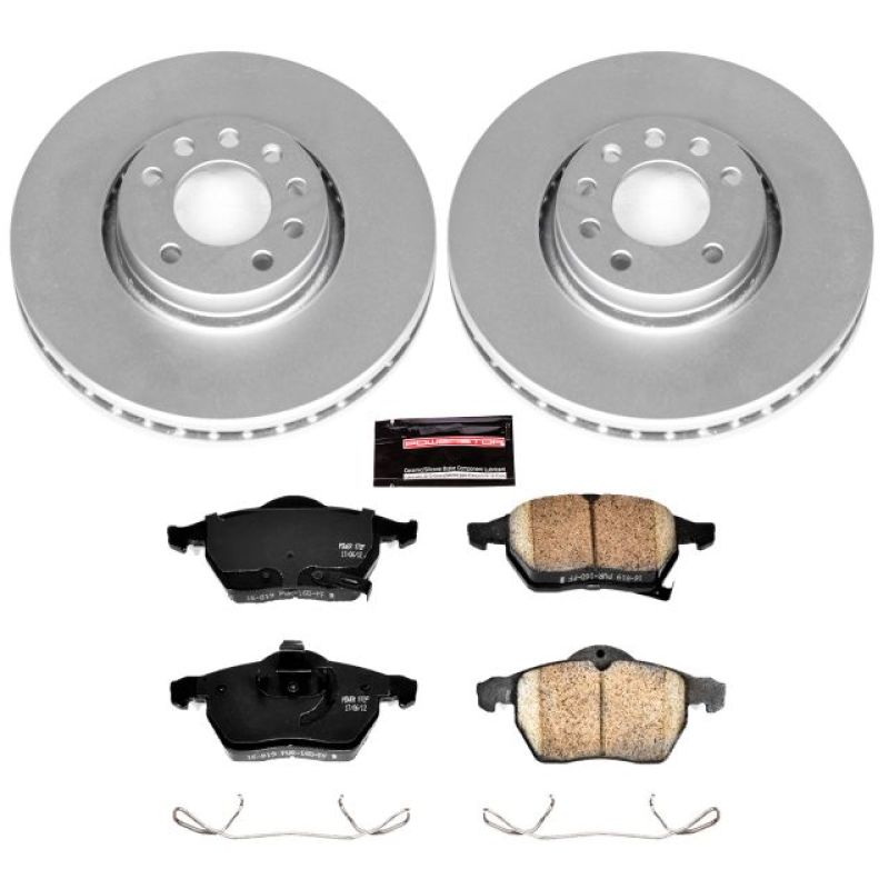 Power Stop 99-02 Saab 9-3 Front Z23 Evolution Sport Coated Brake Kit Brake Kits - Performance D&S PowerStop