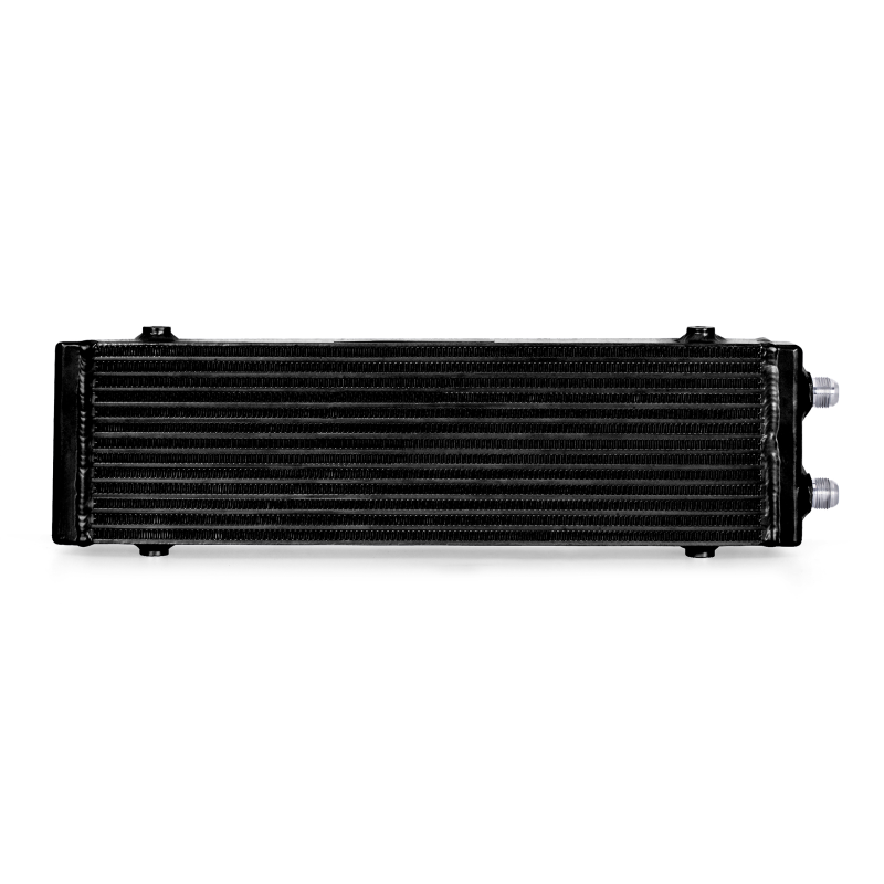 Mishimoto Universal Large Bar and Plate Dual Pass Black Oil Cooler Oil Coolers Mishimoto