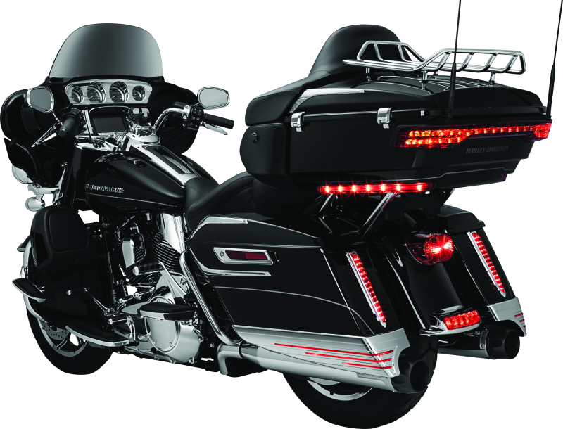 Kuryakyn Tri-Line Gauge Trim 14-Up Touring Models Chrome Gauges Kuryakyn