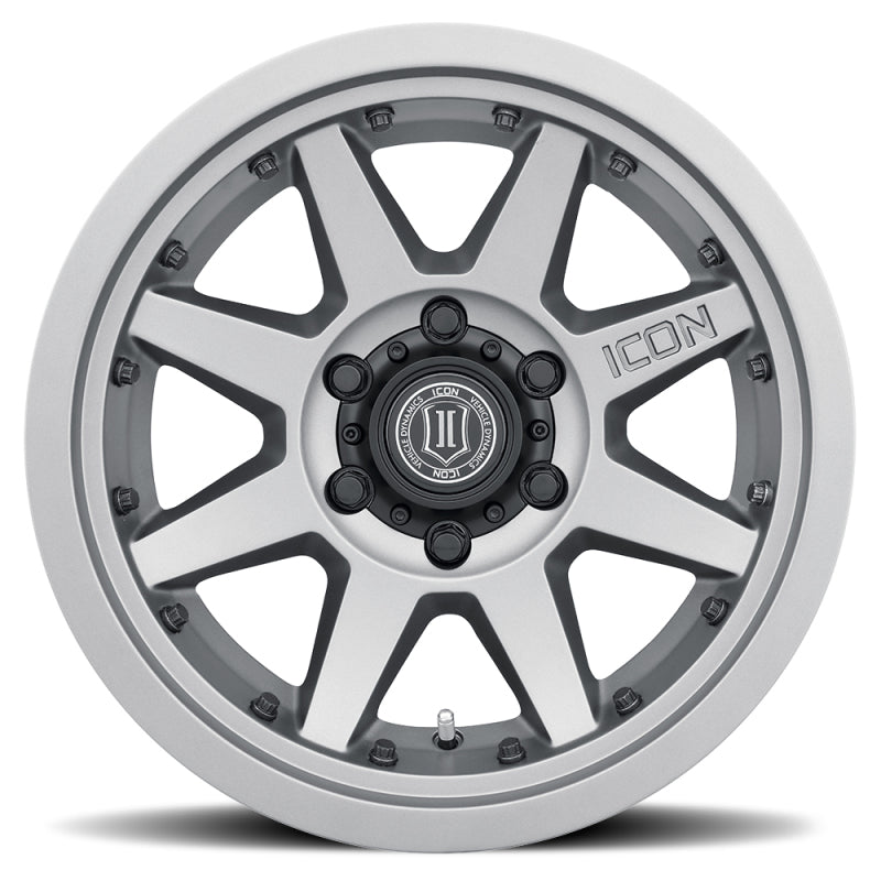 ICON Rebound Pro 17x8.5 5x150 25mm Offset 5.75in BS 110.1mm Bore Titanium Wheel Wheels - Cast ICON