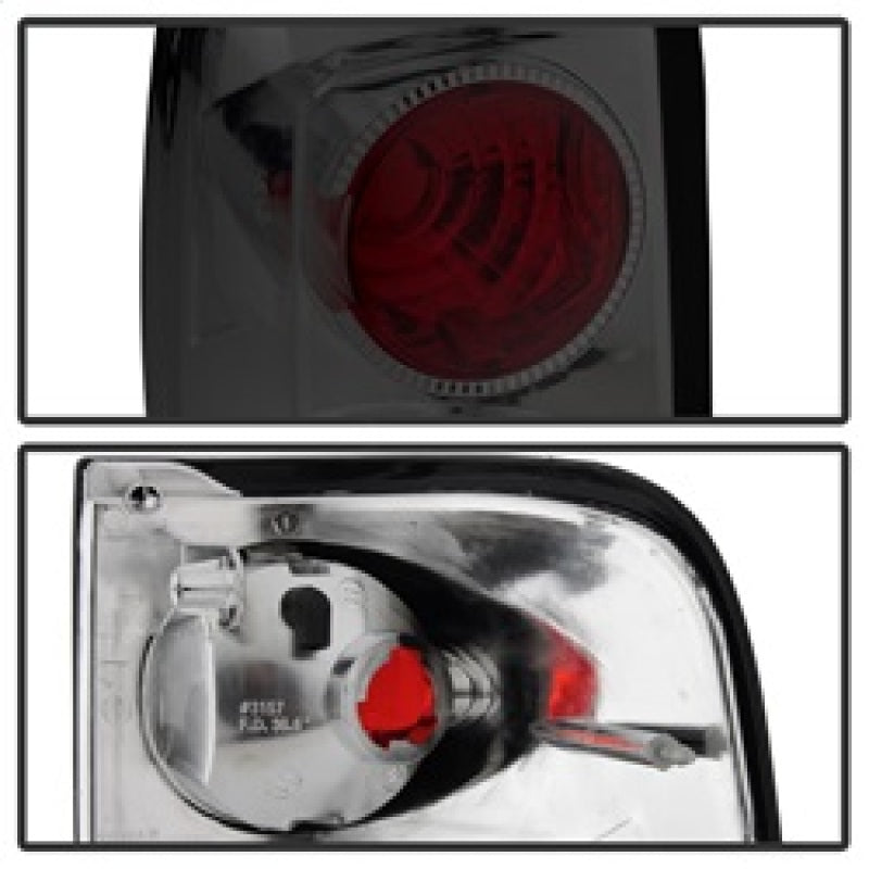 Spyder Ford F150 side 04-08 (Not Fit Heritage & SVT)Euro Tail Lights Smke ALT-YD-FF15004-SM Tail Lights SPYDER