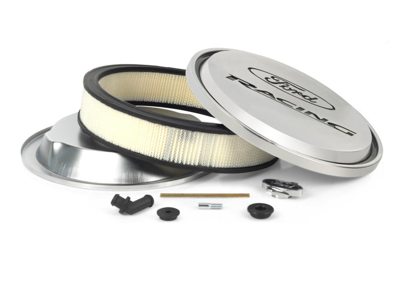 Ford Racing Polished Slant Edge Air Cleaner Air Filters - Universal Fit Ford Racing