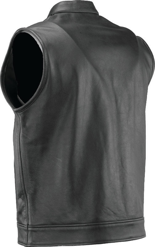 Kuryakyn Leather By River Road Vandal Club Vest Black - Small Vests Kuryakyn