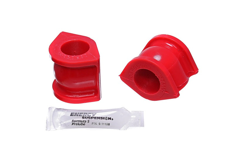 Energy Suspension 06-11 Honda Civic SI 27mm Front Sway Bar Bushing Set - Red Bushing Kits Energy Suspension